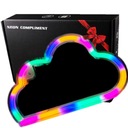 Neónové LED batérie/USB Cloud na stene