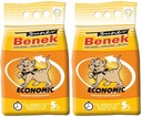 Super Benek Economic Bentonit Gravel pre prírodnú mačku 2x5l 10l