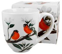 PORCELÁNOVÝ hrnček biely XXL bullfinch DARČEK 1000ml