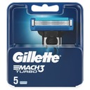 Gillette Mach3 Turbo náhradné čepele na holiace strojčeky 5 ks