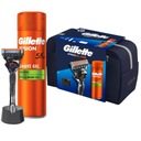 GILLETTE PROGLIDE DARČEKOVÝ SET STROJ + GÉL + STOJAN v kozmetickej taštičke