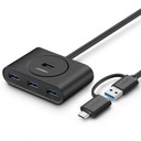 UGREEN HUB USB 3.0 + USB-C 3.1 UGREEN 4-port, O