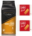 CELLINI CREMA E AROMA káva 1kg zrnková súprava s lotosovými sušienkami 2x125g