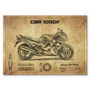 Honda CBR 1000F Metal Poster Darček L