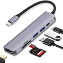 ADAPTÉR 6v1 HUB USB-C HDMI 4K pre MACBOOK AIR PRO