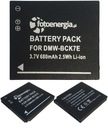 BATÉRIA BATÉRIA PANASONIC DMW-BCK7E NCA-YN101H 680MAH