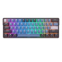 Mechanická klávesnica RK61 Plus 60% Sky Cyan RGB Hotswap bezdrôtová 2,4 GB