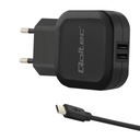 Qoltec Sieťová nabíjačka 17W 5V 3,4A 2xUSB