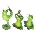 3ks Ornamenty žaby Bonsai Animal Ornament