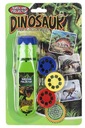 FLASHLIGHT projektor DINOSAURS Dinosaurus 24 diapozitívov 2v1