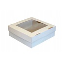 Donut muffin box 30x30x10 cm S OKIENKOM /10 ks kartónové balenie