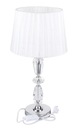 STRIEBORNÁ LAMPA GLAMOUR WHITE CRYSTAL NIGHT 55cm