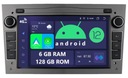 RÁDIO 2DIN NAVIGÁCIA ANDROID OPEL CORSA C ZAFIRA 6/128 GB DSP CARPLAY LTE