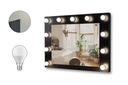 Hollywood Mirror Black toaletný stolík LED sada