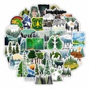 50ks Camping Travel Stickers Wilderness Adv