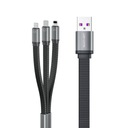 WEKOME 3v1 USB-A to Lightning + USB-C kábel 130cm