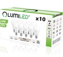 10x LED žiarovka E27 8W = 60W 806lm 4000K LUMILED