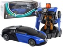 AUTO AUTO BUGATTI ROBOT 2v1 TRANSFORMÁTORY HRAČKA DARČEK SVETELNÉ EFEKTY