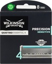 Citlivé nože Wilkinson 8x quattro titanium