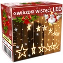 LED VIANOČNÉ HVIEZDY ZÁVESNÉ GARLANDY VIANOČNÉ SVETLÁ LED ZÁCLONA