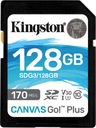 Kingston Canvas Go! Plus SDXC trieda 128 GB