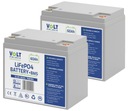 2X LIFEPO4 LITHIUM 12,8V 60Ah batéria UPS ALARM