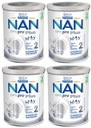 4x NAN 2 Optipro Plus upravené mlieko 800g