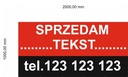 Reklamný banner 2x1m PREDAJ DOM POZEMOK