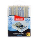 MAXELL 1,5V LR03 AAA alkalické batérie Power Pack 24 ks.