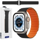 Čiernooranžový magnetický remienok pre Apple Watch Ultra