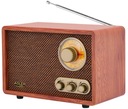 Štýlové drevené retro rádio Adler Bluetooth FM