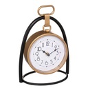 Stôl CLOCK kov + MDF LOFT tichý s madlom