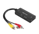 Prevodník HDMI na RCA AV CINCH CVBS 1080 adaptér audio video prevodník