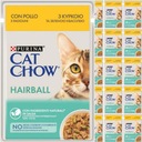 Purina Cat Chow Hairball Chic kura v omáčke 26x85g