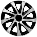 4x EXTRA DRIFT HUBCAPS SET strieborná a čierna 15''