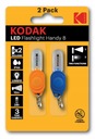 2x mini LED baterka Kodak Handy Key Ring 8