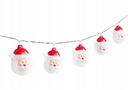 LED SVETELNÁ REŤAZ SVETLÁ NA VIANOČNÝ STROMČEK SANTA'S GARLAND 10 LED 1,6 M