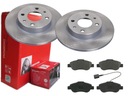 BREMBO PREDNÉ DISKY, DESTIČKY, FIAT 500, 240MM