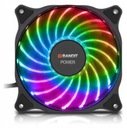 RGB 18 LED POČÍTAČOVÝ VENTILÁTOR PRE SÚPRAVY LED VENTILÁTOROV E-SPORT BANDITPOWER