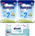 HUMANA 2 HMO NÁSLEDNÉ MLIEKO 6m+ 2x750g + Utierky