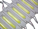 10x Modul COB LED pásik 12V 2Watt vodeodolný STUDENÝ