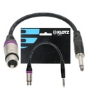 KLOTZ Adaptér XLR - Jack 6,3mm 0,2m