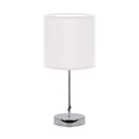 Biela stolná lampa 40W AGNES E14 WHITE Ideus