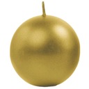 SVIEČKY Sphere METALLIC GOLD sviečky 6cm 10 ks