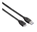 Kábel USB 3.0 Zástrčka A / Zástrčka Mini B Obrazovka 0,75 m. HA