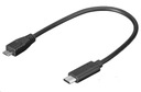 Kábel USB C - USB micro SHORT 20CM