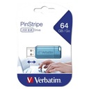 USB flash disk Verbatim, USB 2.0, 64 GB, PinStripe, Store N Go, modrý, 4