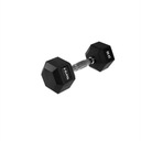 HEX DUMBELL potiahnutá 10kg HMS TRAINING oceľ