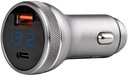 NABÍJAČKA DO AUTO S VOLTMETROM 38W USB USB-C