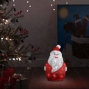 VIANOČNÁ AKRYLÁTOVÁ POSTAVIČKA SANTA S LED 28CM WE